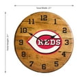 thumbnail image 2 of Imperial Cincinnati Reds Oak Barrel Clock, 2 of 3
