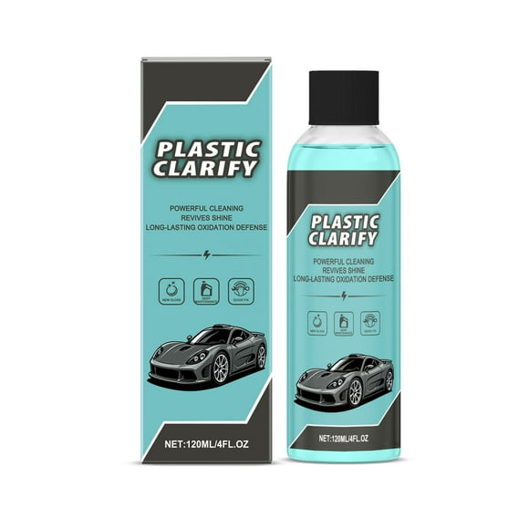 E-111 Automotive Plastic Restorer Polish For Interior And Exterior 4Oz Bottle Scratch Remover Uv Protection For Car Dashboard Door Panels Bumpers Trim Headlights