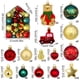 thumbnail image 4 of onlyliua ¡ Ofertas de Liquidación de Hoy Prime! 72 Juegos de Bolas Navideñas Galvanizadas y Pintadas con Decoraciones Navideñas Únicas, 4 of 5