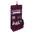 thumbnail image 3 of Cosmetics Storage Bag Travel Hanging Makeup Bag Cosmetics Bag Travel Makeup Portable Foldable Portable Cosmetics Bag Travel Toiletry Organizer Pouch, Wine Red, 3 of 7