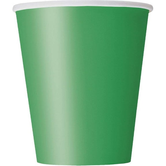 9oz Green Paper Cups, 8ct