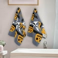 thumbnail image 3 of SKYSONIC 2 Pack Cute Pumpkins Ghost Hand Towels, Ultra Soft and Absorbent, Happy Halloween Decorative Fingertip Towel for Home, Bathroom, Kitchen, 28.3"x14.4", 3 of 5