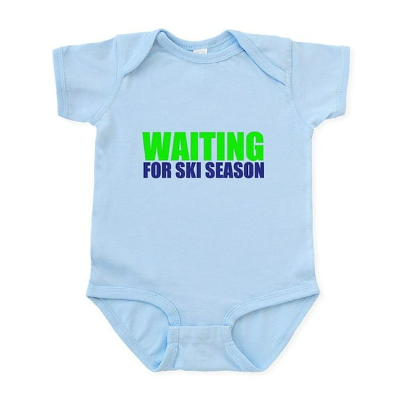 CafePress - WAITING FOR SKI SEASON Body Suit - Baby Light Bodysuit, Size Newborn - 24 Months