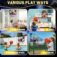 thumbnail image 4 of JoyStone Indoor Basketball Hoop for Kids, Mini Basketball Hoop with Electronic Scoreboard and Sounds, Over The Door Basketball Hoop 3 Balls for Kids & Adults, Blue, 4 of 10