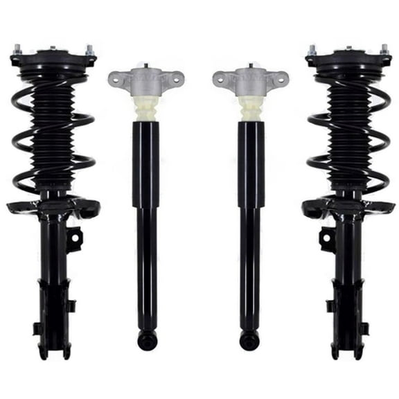 Front Struts Assembly & Rear Complete Shocks For Kia Forte GT 2020-2022