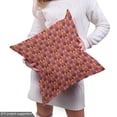 thumbnail image 5 of Ambesonne Geometric Fabric by the Yard Upholstery, Retro Vintage Triangle, 10 Yards, Dark Salmon and Dried Rose, 5 of 5