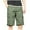 Army Green, variant on SwiftWear Men's Multi-Pocket Outdoor Shorts - Cotton Work & Sports Pants with Belt, Zipper & Button, Knee-Length Comfort