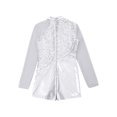 thumbnail image 5 of iEFiEL Girls Sparkling Sequins Mesh Patchwork Dance Leotard Jumpsuit,Sizes 6-14, 5 of 5
