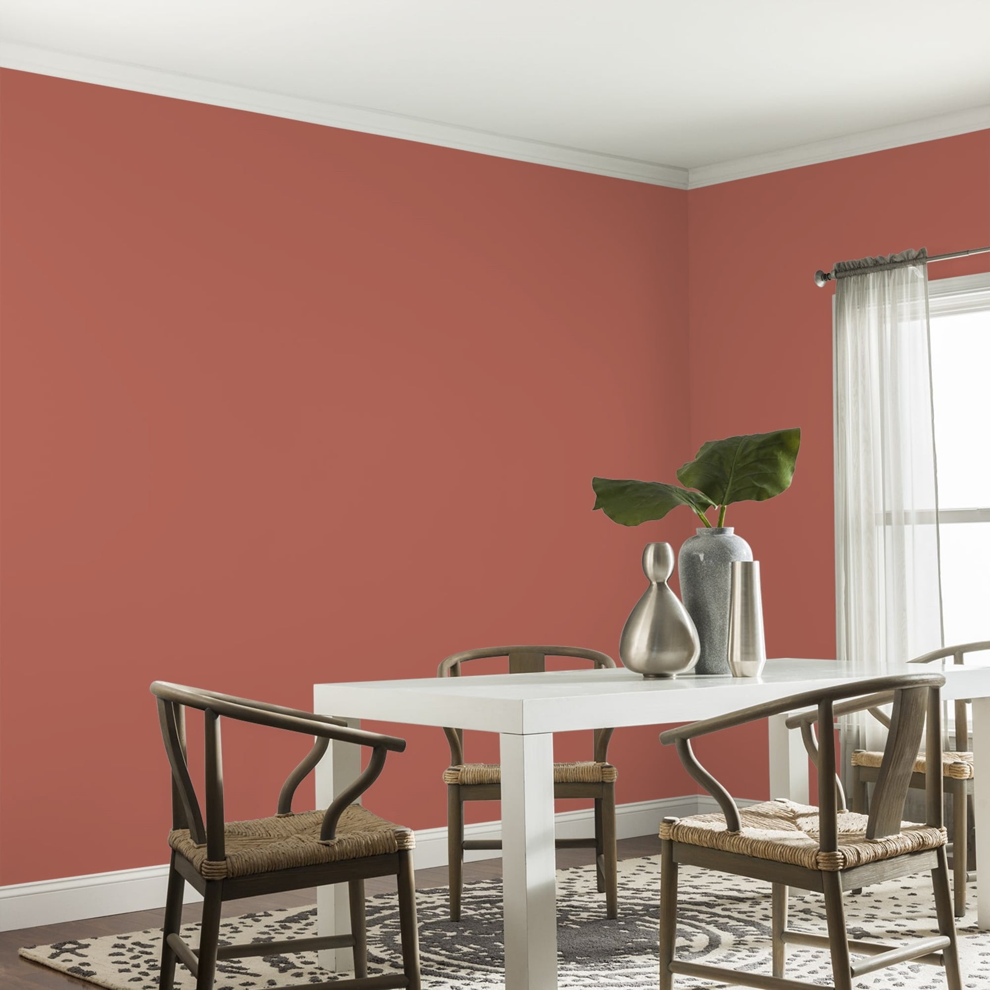 Glidden Spred Cinnabar / Red, Eggshell Interior Paint with Primer, 1 Gallon