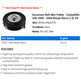 thumbnail image 2 of Accessory Belt Idler Pulley - Compatible with 2000 - 2004 Nissan Xterra 3.3L V6 2001 2002 2003, 2 of 2