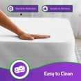 thumbnail image 6 of Mars Wellness Cotton Mattress Encasement - Ultimate Waterproof Protection and Zippered Closure - Cotton and Vinyl King Waterproof Mattress Protector - King, 6 of 8