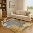 thumbnail image 7 of Addison Rugs Mayfield Premium Machine Washable Transitional Abstract Gold Rectangle Rug, 5' x 7'6", 7 of 7