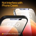 thumbnail image 2 of [3 Pack] KisonovaGuard Compatible with iPhone 12 mini Screen Protector [5.4 Inch], Tempered Glass,Case Friendly Scratch-proof, Bubble Free, Ultra Resistant Clear, 2 of 6