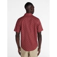 thumbnail image 3 of George Men's & Big Men's Modern Fit Poplin Button Up Shirt with Short Sleeves, Sizes XS-3XL, 3 of 5