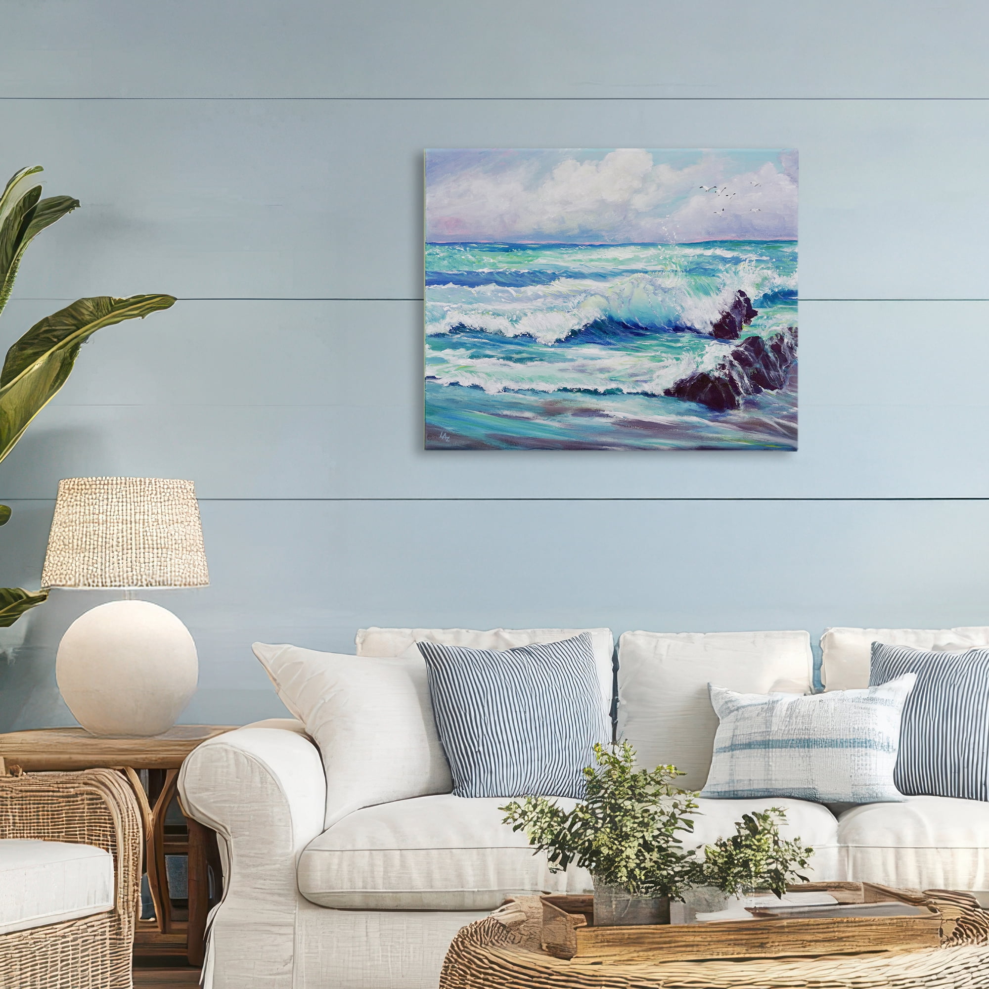 Stupell Industries Down By The Sea Canvas Wall Art, design by Lee Ann Zirbes