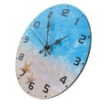 thumbnail image 4 of IBASETOY Large Outdoor Wooden Wall Clock Beach Style Mute Decor for Home Living Room, 4 of 8
