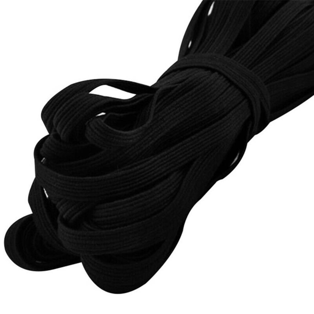 6mm 30 Meter Elastic Band Clothes Pants Sewing Repairing DIY Solid