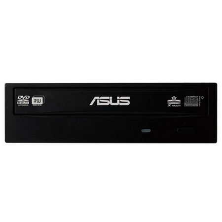 ASUS DVD Burner 24X DVD+R 8X DVD+RW 12X DVD+R DL 24X DVD-R 6X DVD-RW 16X DVD-ROM 48X CD-R 24X CD-RW 48X CD-ROM Black SATA Model DRW-24B3ST/BLK/G/AS