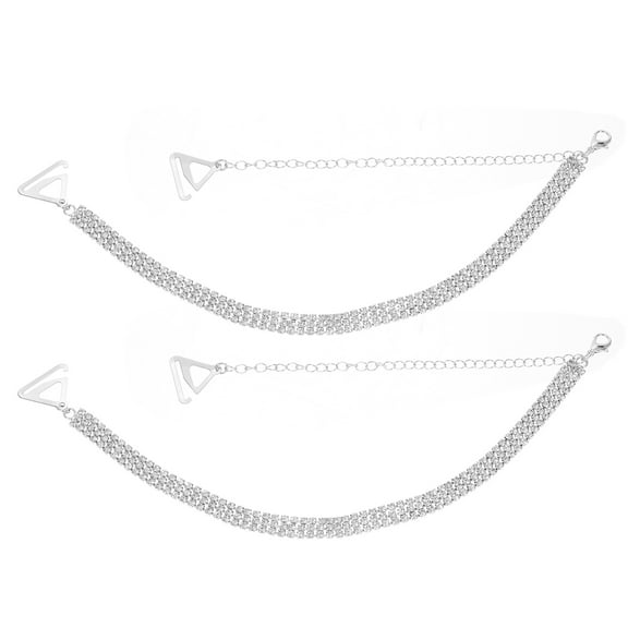 BESTOYARD 1Pair Rhinestone Bra Strap Holder Durable Non Slip Comfortable Shoulder Straps