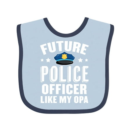 

Inktastic Future Police Officer Like My Opa Gift Baby Boy or Baby Girl Bib