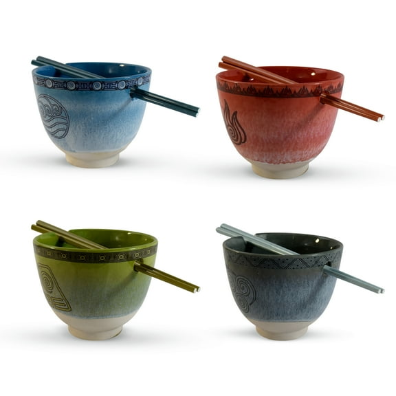 Avatar The Last Airbender Four Nations Ramen Bowl Set
