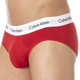 thumbnail image 6 of Calvin Klein Mens Cotton Stretch Hip Briefs 3 Pack Large Blue / White / Red, 6 of 7