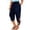 *2-Navy, variant on VBVC Women's Straight Leg Cargo Capri Pants,Ladies Button Fly Utility Cropped Trousers with Pockets,Tie Ankle Casual Summer Capris For Women,Pink,S-2XL