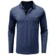 thumbnail image 2 of pstuiky camisas de manga larga para hombre, Blusa informal de manga larga con cuello vuelto y bloques de color para hombre camisetas de hombre s, 2 of 5