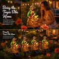 thumbnail image 3 of Wastin' Away Again Parrot Solar Garden Light, Colorful LED Outdoor Lamp, Weatherproof Tropical Sculpture for Beach Party, Backyard, Tiki Bar & Home Decoration, 3 of 7