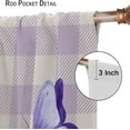 thumbnail image 2 of Lavender Floral Curtains, Lavender Flower Purple Window Treatments for Living Room Girls Woman Room Decor, Luxurious Elegant Purple Drapes 2 Panels, 55x63 Inch, 2 of 6