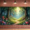 thumbnail image 2 of Enchanted Nature Backdrop Forest Fairy Butterfly Banner for Garden Wedding Kids Party Outdoor Event, 2 of 5