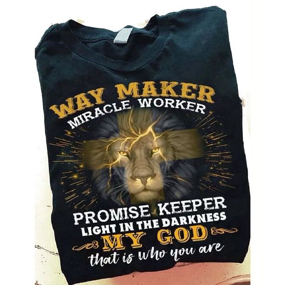 Sam Soft Lion Way Maker Miracle Worker - T-Shirt S-5Xl