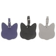 thumbnail image 2 of 3pcs Luggage Tag Pu Leather Travel Tag Hanging Luggage Tag Travel Suitcase Tag, 2 of 4