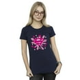 thumbnail image 2 of DC Comics T-Shirt en Coton pour Femmes Superman Logo Cœurs et Étoiles Roses, 2 of 3