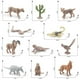 thumbnail image 5 of 11x figuras de animales de alta simulación hechas a mano figuras de animales de la selva en miniatura para regalo de cumpleaños escena de Hugo estatuilla de animales, 5 of 5