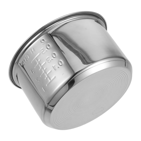 STOBOK Electric Rice Cooker Inner Pot Stainless Steel Replacement Universal Fit