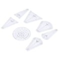 thumbnail image 2 of Quilting Templates, Transparent Acrylic Ruler  For Professional Tailors For Embroidery Lovers For Apprentices, 2 of 8
