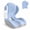 Grey Blue, variant on Ergonomic Memory Foam Seat Cushion with Lumbar Support, Anti-slip L-Shaped Chair Back Support, Pressure Relief, Height Boost, Universal Fit