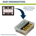 thumbnail image 5 of 24-Drawer Plastic Storage Cabinet for Garage, Classroom, and Home Organization - Black, 5 of 11