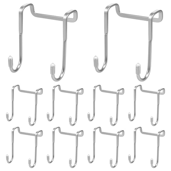 Tmwefusc Over The Door Hooks,10Pack Hangers Hooks 304 Stainless Steel Double S-Shaped Hooks Heavy Duty Door Hooks for Hanging Clothes, Towels, Coats