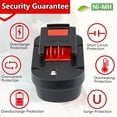 thumbnail image 4 of 12V 4.8Ah NI-MH Batery Replacement for B+D 12V HPB12 Battery Compatible with B&D 12V Battery FS120B FSB12 FS120BX Cordless Power Tools, 4 of 7