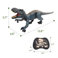 thumbnail image 2 of Juguete de dinosaurio con control remoto Moskiddo T Rex para niños de 3 a 12 años, azul, 2 of 8
