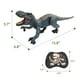 thumbnail image 2 of Juguete de dinosaurio con control remoto Moskiddo T Rex para niños de 3 a 12 años, azul, 2 of 8