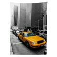 thumbnail image 3 of Ambesonne City Tablecloth Rectangular Table Cover, New York Manhattan Road, 60"x90", Marigold Grey Black, 3 of 4