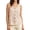 Beige, variant on Womens T Shirt Solid Color Round Neck Sleeveless Beach Essentials for Women,White.2XL