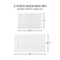 thumbnail image 5 of Hotel Style Organic Cotton Luxury 2-Piece Bath Rug Set, Arctic White, 5 of 9