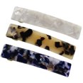 thumbnail image 4 of 3pcs Hair Barrettes French Hair Clip Rectangular Spring Clips for Women, 4 of 8