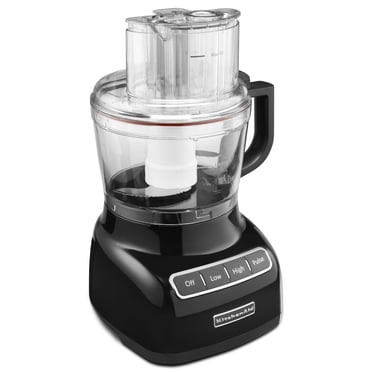 KitchenAid KFP0922CU 9-Cup Food Processor With Exact Slice System | Contour Silver | 3-in-1 Wide Feed Tube