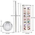 thumbnail image 2 of Ceovfoi Grandma Tumbler with Lid and Straw, 20 oz Stainless Steel Insulated Tumbler, To My Grandma Coffee Mug, Birthday/Mother''s Day/Christmas Gifts, 2 of 6