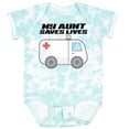 thumbnail image 3 of Inktastic My Aunt Saves Lives Ambulance Boys or Girls Baby Bodysuit, 3 of 5